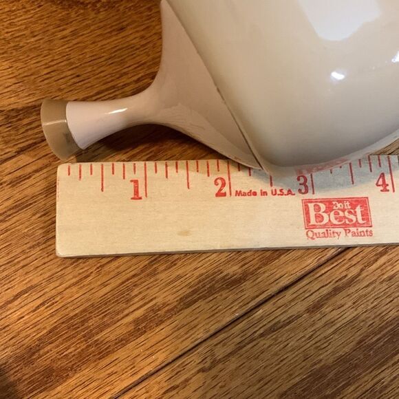 Oripalla Size 7.5 low mini heels cream patent leather - Picture 7 of 7